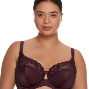 NWT 36DD BARE NECESSITIES Lena Side Support Bra Aubergine